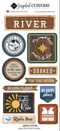 Scrapbook Customs Life Is Better On The River Sticker