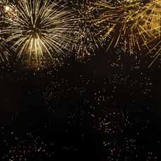Scrapbook Customs New Year Gold Fireworks