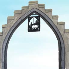 Scrapbook Customs Wizarding World Castle Left/Gate