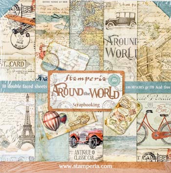Stamperia Around The World 12x12 Paper Pack