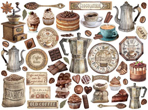 Stamperia Coffee & Chocolate CB Die-cuts