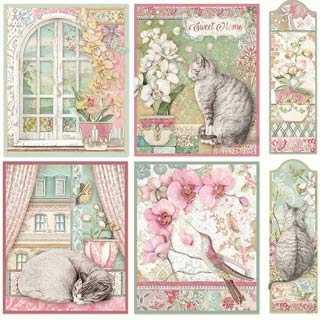 Stamperia Orchids & Cats Cards
