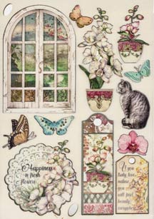 Stamperia Orchids & Cats Wooden Window