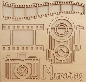 Stamperia Our Way Decorative Chips Memories