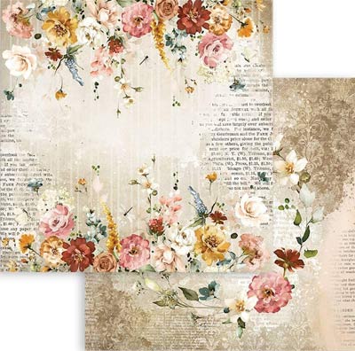 Stamperia Romantic Garden Of Promises Flowers & Newspaper