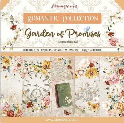 Stamperia Romantic Garden Of Promises 12x12 Paper Pad