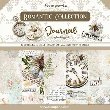 Stamperia Romantic Journal 12x12 Paper Pad