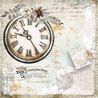 Stamperia Romantic Journal Clock