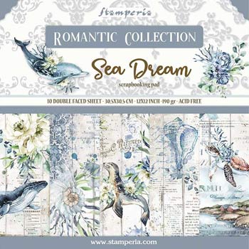 Stamperia Romantic Sea Dream 12x12 Paper Pad