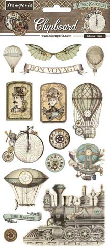 Stamperia Voyages Fantisques Chipboard