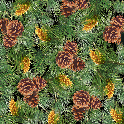 Sugartree Evergreen And Pinecones