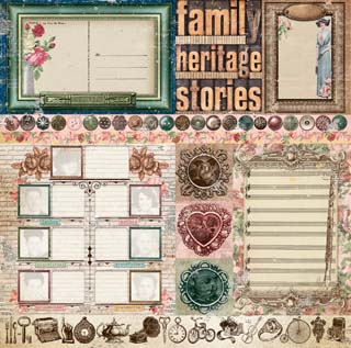 The BoBunny Blog: Wedding Scrapbook Layout with Family Heirlooms