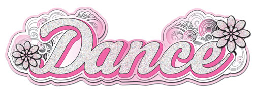 Creative Imaginations Love Dance Glitter Title