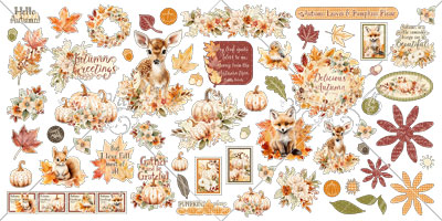 Graphic 45 Autumn Greetings Ephemera Assortment