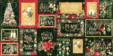 Graphic 45 Merry & Bright Journaling Cards