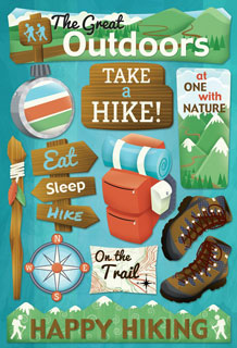 Karen Foster Hiking Take A Hike CS Sticker