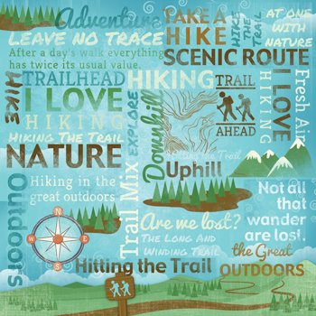 Karen Foster Hiking Take A Hike Collage
