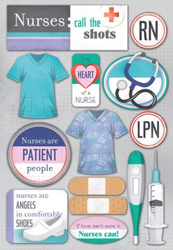 Karen Foster Nurse Cardstock Sticker