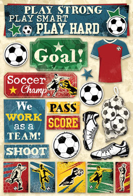 Karen Foster Soccer Goal CS Sticker