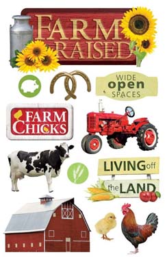 Paper House Productions Farm Raised 3D Sticker