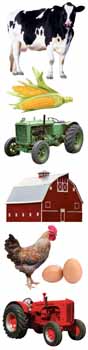 Paper House Productions Farm 3D Emblellishment Sticker