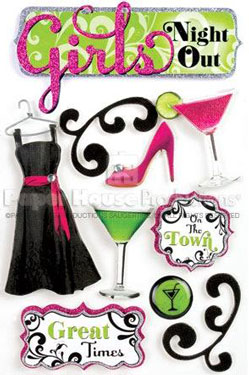 Paper House Productions Girls' Night Out 3D Sticker