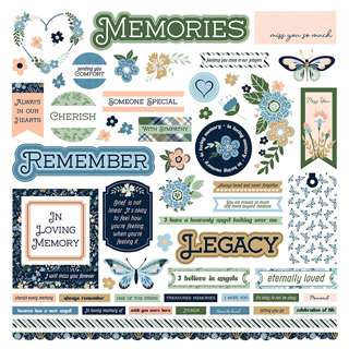 PhotoPlay In Loving Memory 12x12 Element Sticker