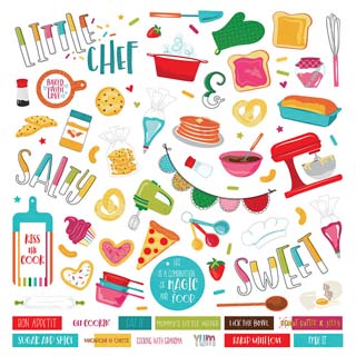 PhotoPlay Little Chef 12x12 Element Sticker