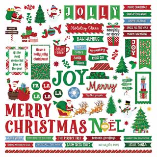 PhotoPlay Santa Please Stop Here 12x12 Stickers