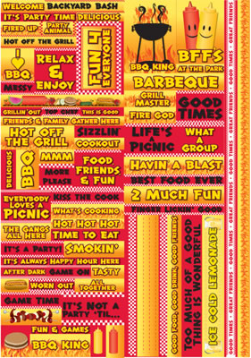 Reminisce Backyard Bash Folded Quote Sticker