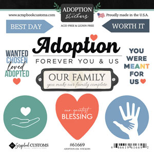 Scrapbook Customer Adoption Sticker