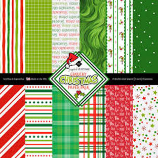Scrapbook Customs Grouchy Christmas 12x12 Paper Pad
