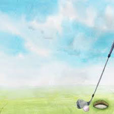 Scrapbook Customs Golf Watercolor