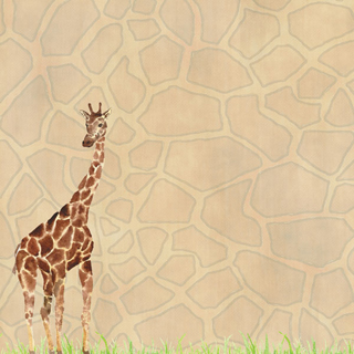 Scrapbook Customs Watercolor Safari Giraffe Safari