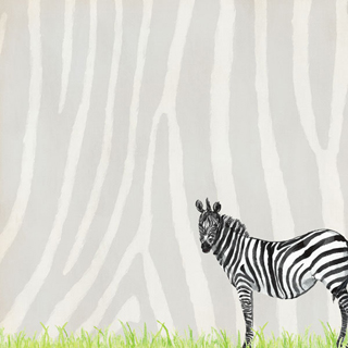 Scrapbook Customs Watercolor Safari Zebra Safari