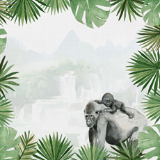 Scrapbook Customs Watercolor Safari Gorilla Safari