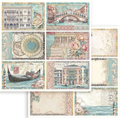 Stamperia Venice City Of Art 6 Cards
