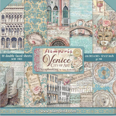 Stamperia Venice City Of Art 12x12 Paper Pad